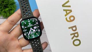 VA9 Pro Unboxing & Review: Best Apple Watch Series 8 Clone with AMOLED and Chat-GPT & New Animations