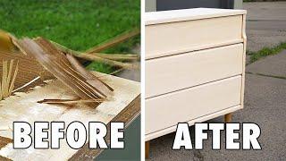 I Found A Dresser In The Alley | Furniture Restoration · Veneer · Refinishing