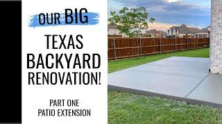 OUR BIG TEXAS BACKYARD MAKEOVER!! | PART ONE - THE PATIO! | Madge Mathews