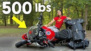 How to Pick up a BIG ADV Bike (like Jocelin Snow)