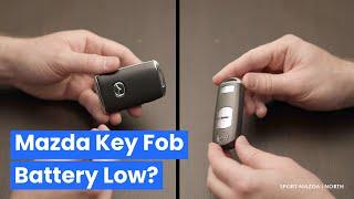 How to Start Your Mazda When Your Key Fob Battery is Low