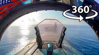 360° VR – Real Cockpit & Deck Experience on US & UK Aircraft Carriers