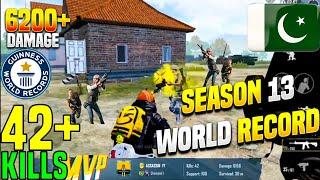 42 SOLO SQUAD KILLS | SEASON 13 WORLD RECORD BY PAKISTANI PLAYER | mrKHAN