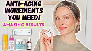 TOP 5 ANTI-AGING SKINCARE INGREDIENTS | WRINKLES, DARK SPOTS AND MORE | THESE ACTUALLY WORK!