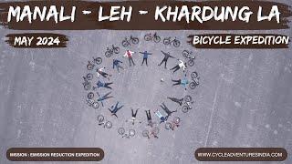 MANALI to LEH BICYCLE EXPEDITION 2024 | Season Opener | Snow Mountains | Cycle Adventures India