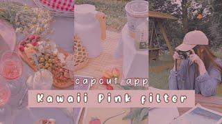 Kawaii pink filter // capcut filter preset