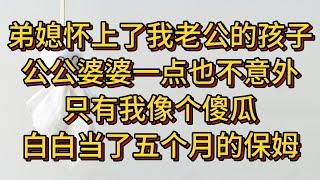 弟媳怀上了我老公的孩子，公公婆婆一点也不意外，只有我像个傻瓜白白当了五个月的保姆！#小说#解说#一口气看完系列#杂文#故事汇#家庭伦理