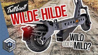 Trittbrett Hilde XXL-Test: Vollgefederter Off-Road eScooter mit Wechselakku