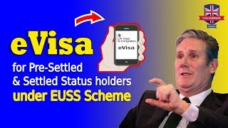 e Visa for Pre Settled and Settled Status holders #brp #euss