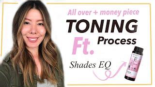 How I tone my hair and money piece using Shades EQ! Tutorial by a color specialist :)