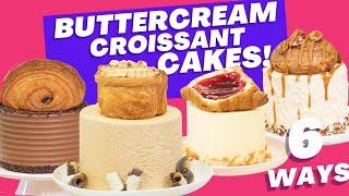 Textured Buttercream Croissant Stuffed Cakes For MOTHER'S DAY! | How to Cake It With Yolanda Gampp