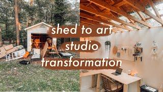 TRANSFORMING MY SHED INTO AN ART STUDIO