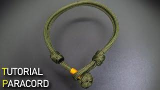 Paracord, a very easy bracelet with only 100 cm. Simple Diamond Knot and X Knot #paracord