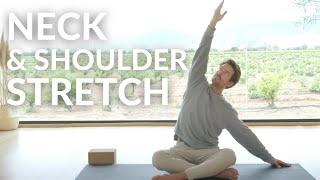 Yoga for Neck, Shoulders, Upper Back - 10 minute Yoga Neck Stretch to Release Tension, Yoga With Tim
