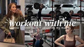 FITNESS VLOG: adjusting my macros, new fitness goal, workout with me