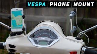 Vespa Phone RAM Mount TUTORIAL | Mitch's Scooter Stuff