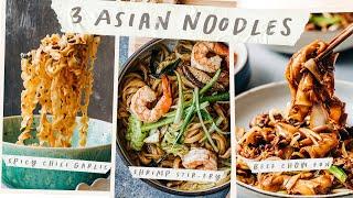 3 Asian NOODLES That Are EASY and Slurpy!