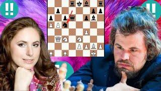 Decent chess game | Magnus Carlsen vs Judit Polgar 2