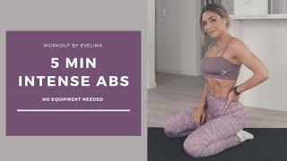 5 MIN INTENSE ABS WORKOUT | workout by Evelina