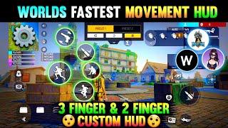 Worlds Best 3 Finger & 2 Finger Custom Hud For Fast Gameplay  || How To Learn 3 Finger || One Tap