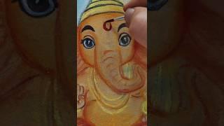 Ganpati bappa morya ️#ganeshchaturthi#ganeshutsav#shortsfeed#ganeshji drawing by soft pastel