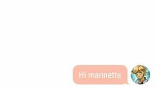 Marinette and Adrien texting love story