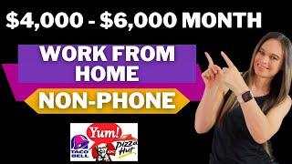 Review Documents, Data Entry & More Non-Phone Work From Home Jobs | $4,000 To $6,000 Month | USA