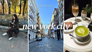 5 days in new york city  (days 1 & 2) | holiday markets, ralph's coffee, central park