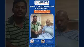 Life-saving surgery: Right FTP Decompressive Craniectomy! 