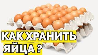 Как хранить и сколько хранятся яйца в домашних условиях ?