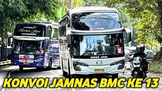 Konvoi 35 Bus Jamnas Busmania Community 2024 Pangandaran | Langka Bus bus Utara lewat selatan!!