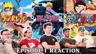 Anime HATERS Watch Episode 1 of Naruto, Bleach, and One Piece | Group Reaction