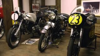 John Surtees shows his garage to Paul Hollywood.