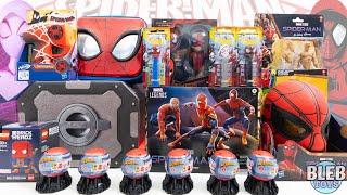 Spider-man toy collection unboxing | Mashems | Nanotech Web shooter | Nerf | review ASMR no talking