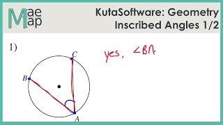 KutaSoftware: Geometry-  Inscribed Angles Part 1