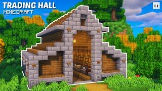 Minecraft : How to Build a Villager Trading Hall | Simple Trading Hall Tutorial