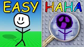 Finding EVERY stickman in Roblox find the stickmen...