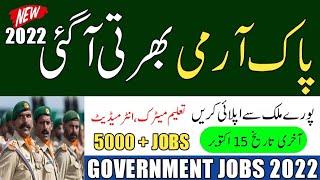 latest Jobs in Pak Army| New Jobs 2022 in Pakistan Today| Government Jobs 2022| New Jobs in Pakistan