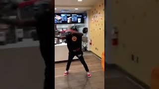 Random fight in a fast food restaurant!