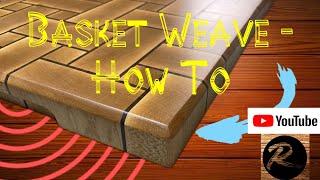 Making a basket weave end grain cutting board