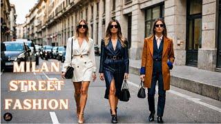 The Most Stylish People in Milan: Street Fashion 2024 | Milan's Fashion Elite: Street Style 2024