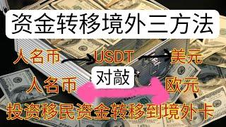 how to convert RMB into USD and transfer it to a foreign account. method of transferring funds