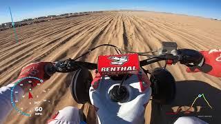 2020 CRF450 VS TRX450 Glamis sand drags