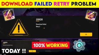 FREE FIRE DOWNLOAD FAILED RETRY PROBLEM | HOW TO SOLVE FREE FIRE DOWNLOAD FAILED PROBLEM | 18 JUNE