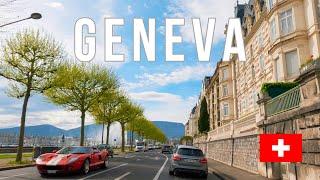 Geneva, Switzerland  Driving Downtown - 2023 4K 60fps