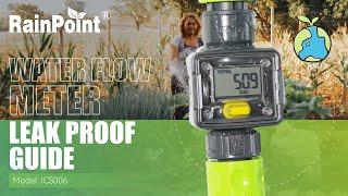 #RainPoint |【ICS006】Water Flow Meter Leak Proof Guide.#MoreThan Water Saving