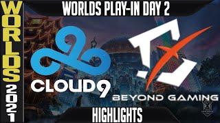 C9 vs BYG Highlights | Worlds 2021 Play In Day 2 Group B | Cloud9 vs Beyond Gaming