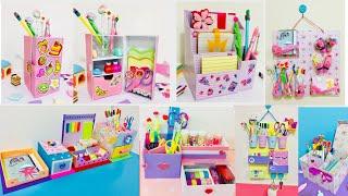 DIY Organizers / DIY Stationery Organizers / Best Out Of Waste