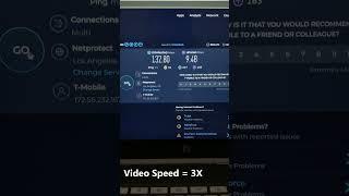 TMOBILE Home Internet Speed Test #shorts