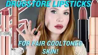 Drugstore Lipstick for Fair Cool Tones